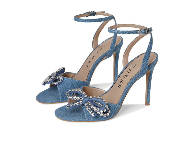ゲス レディース シューズ ヒール GUESS Charmin Medium Blue Denim デニム