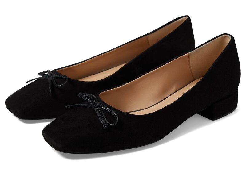 フレンチソール レディース シューズ ヒール French Sole Mabel Black Suede ブラック