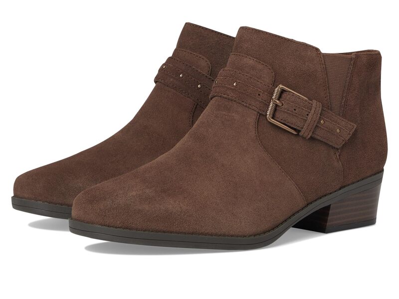 ���顼���� ��ǥ����� ���塼�� �ҡ��� Clarks Danyelle Wish Brown Suede �֥饦��