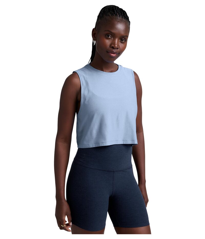 ビヨンドヨガ レディース トップス シャツ ミニ クロップド Beyond Yoga Featherweight Minimal Cropped Tank Blue Zen Heather ヘザー