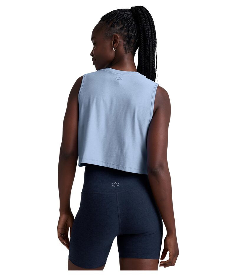 ビヨンドヨガ レディース トップス シャツ ミニ クロップド Beyond Yoga Featherweight Minimal Cropped Tank Blue Zen Heather ヘザー 2