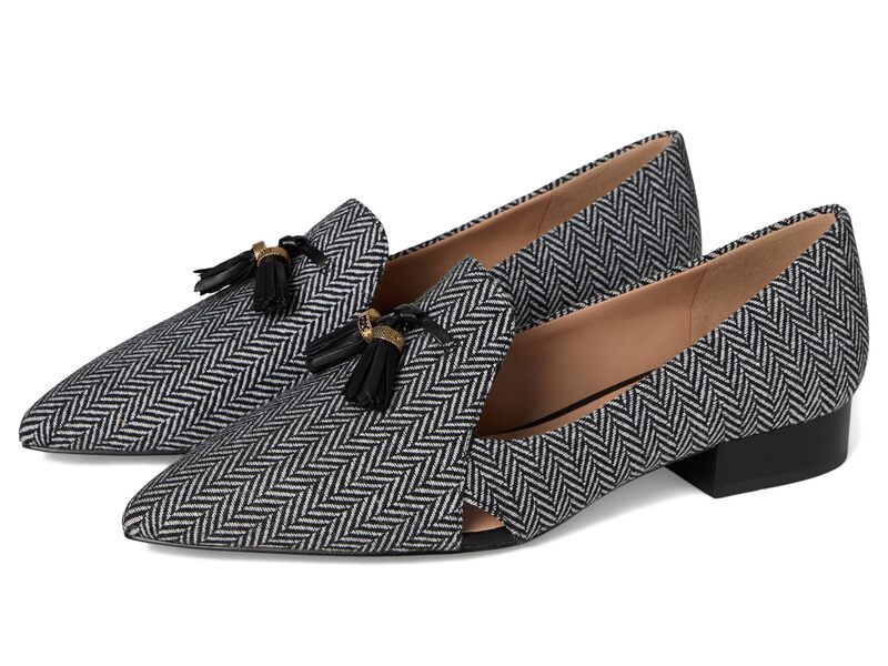 ������ϡ��� ��ǥ����� ���塼�� ����åݥ󡦥����ե��� Cole Haan Vanya Tassel Flat Herringbone Textile/Bl...