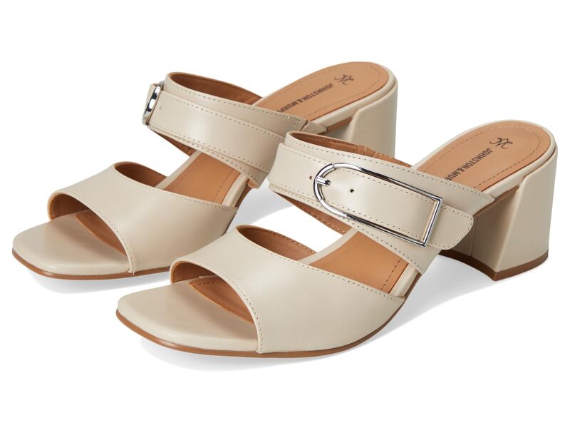 �W�����X�g���A���h�}�[�t�B�[ ���f�B�[�X �V���[�Y �q�[�� Johnston & Murphy Everly Buckle Slide Bone