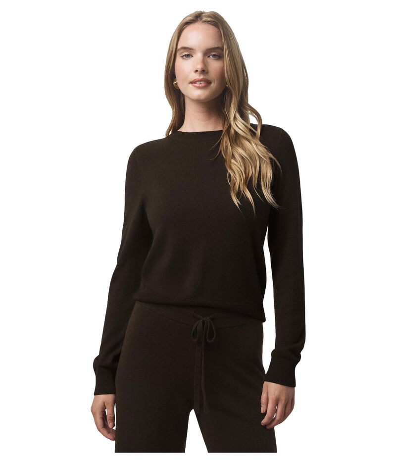 スプレンディット レディース アウター ニット・セーター Splendid Tori Cashmere Crew Sweater Soft Chocolate チョコレート