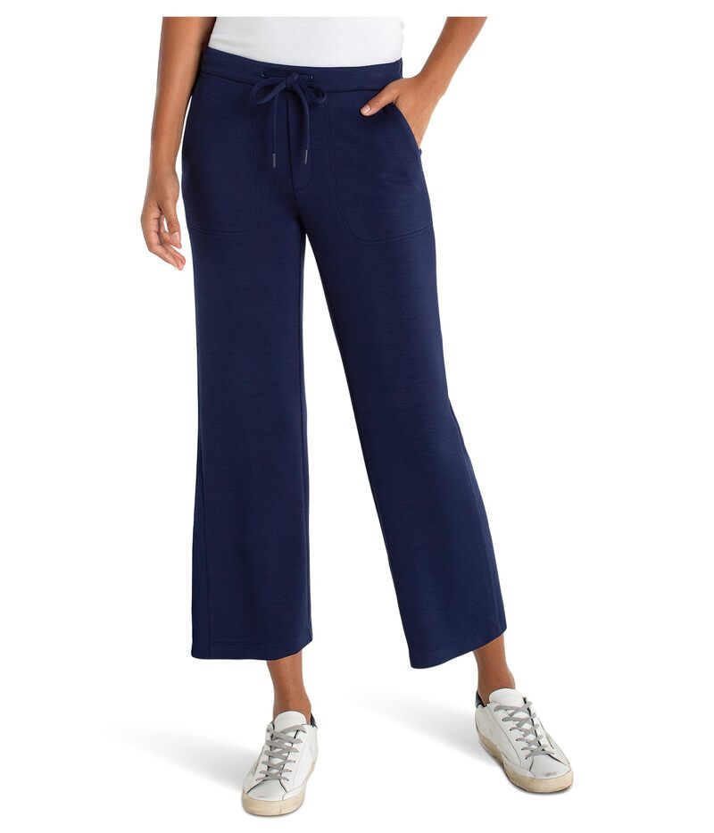 リヴァプール ロサンゼルス レディース ボトムス カジュアルパンツ ワイドレッグ プラスサイズ Liverpoolos Angeles Plush Comfor Pull On Wide Leg Crop Trouser 25" Inseam Deep Midnight