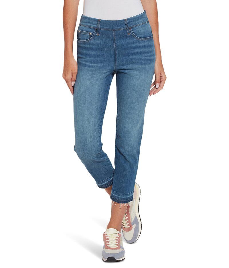 リジー レディース ボトムス デニムパンツ Lysse Toothpick Premium Denim Straight Authentic Midwash デニム