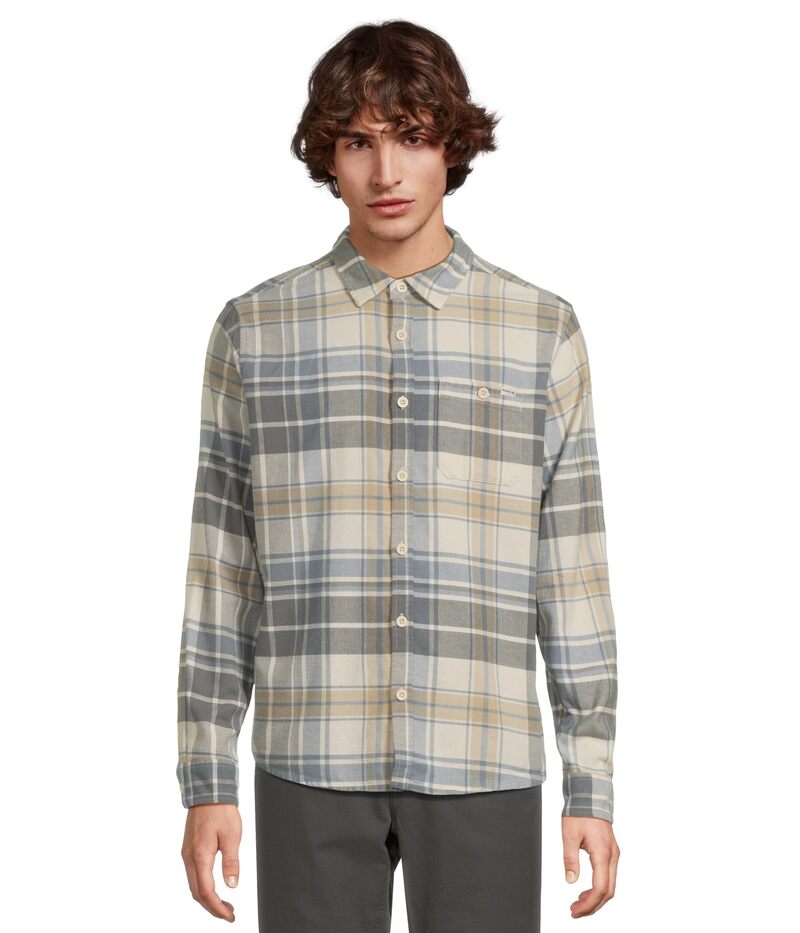 ハーレー メンズ トップス シャツ Hurley Portland Stretch Flannelong Sleeve Bone