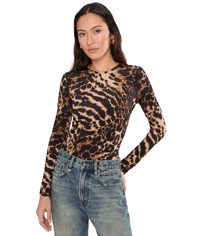 オールセインツ レディース トップス シャツ AllSaints Katlyn Topardus Honey Brown ブラウン