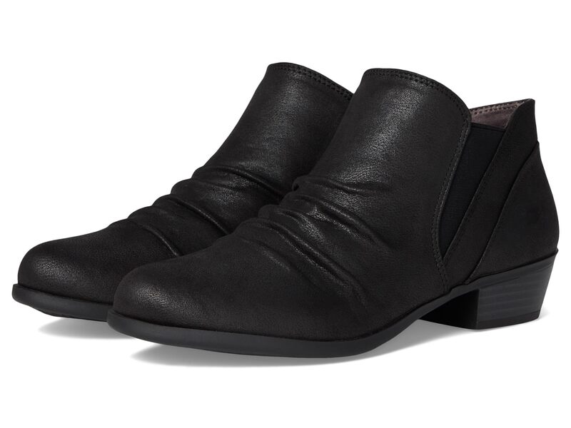 ライフストライド レディース シューズ ブーツ・レインブーツ アンクル ヒール LifeStride Aurora Block Heel Ankle Bootsies Black Smooth ブラック