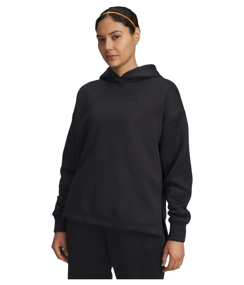 アンダーアーマー レディース アウター パーカー・スウェット フリース Under Armour Fleece Hoodie Black/Black ブラック