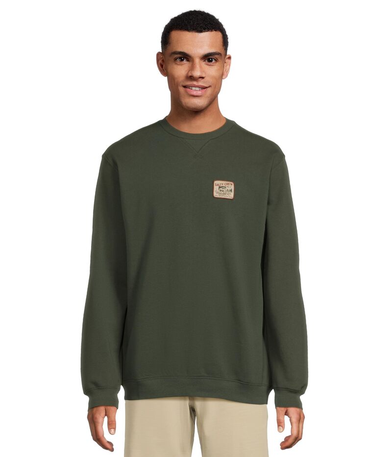 ソルティークルー メンズ トップス シャツ フリース Salty Crew Crafted Crew Fleece Deep Forest フォレスト