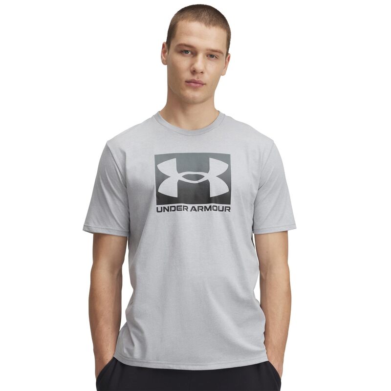 アンダーアーマー メンズ トップス シャツ Under Armour Boxed Sports Updated Short Sleeve T-Shirt Mod Gray Light Heather/Black ブラック