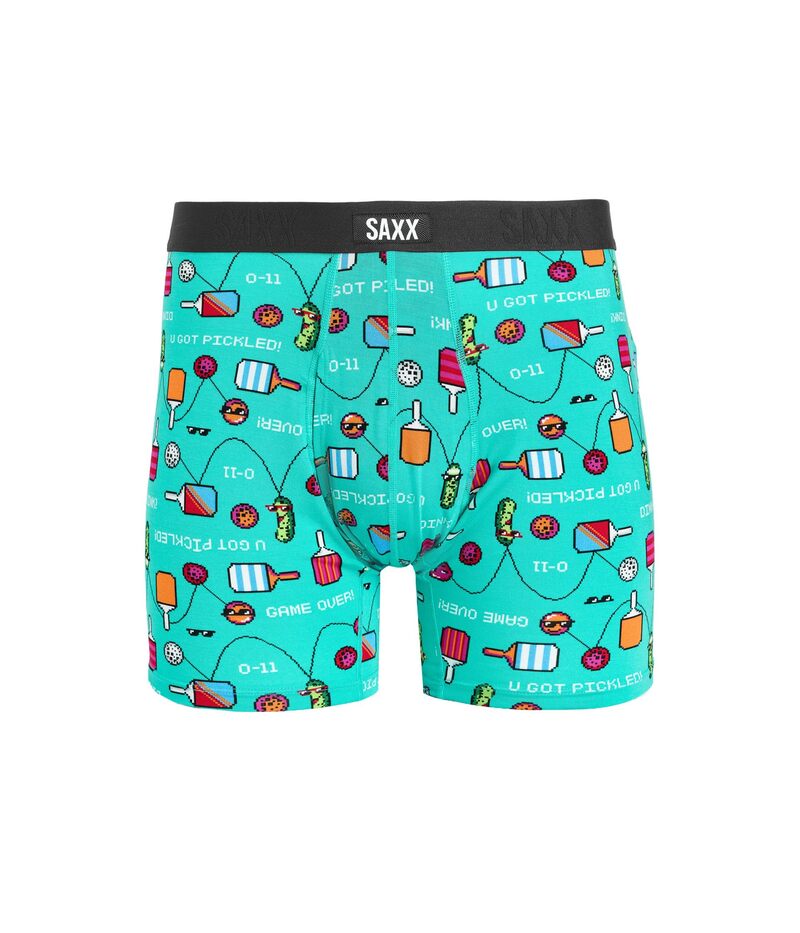 サックスアンダーウェアー メンズ ボクサーパンツ SAXX UNDERWEAR Vibe Xtra Soft Comfort Boxer Briefly Pixel Ball/Surf Blue ブルー