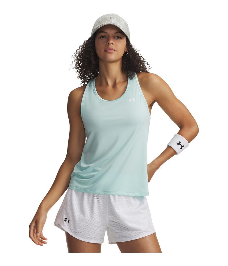 アンダーアーマー レディース トップス シャツ Under Armour Tech Knockoutank Top Refresh Mint/White ホワイト