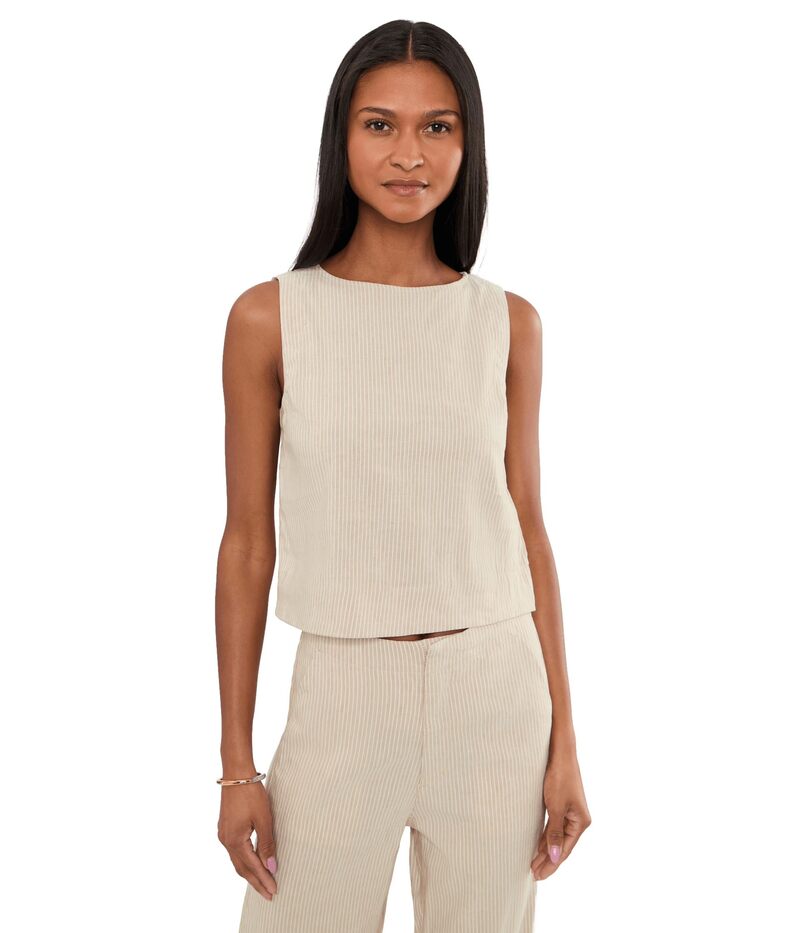 ジョーズジーンズ レディース トップス シャツ Joe's Jeans The Boatneck Shell Micro Stripe ストライプ