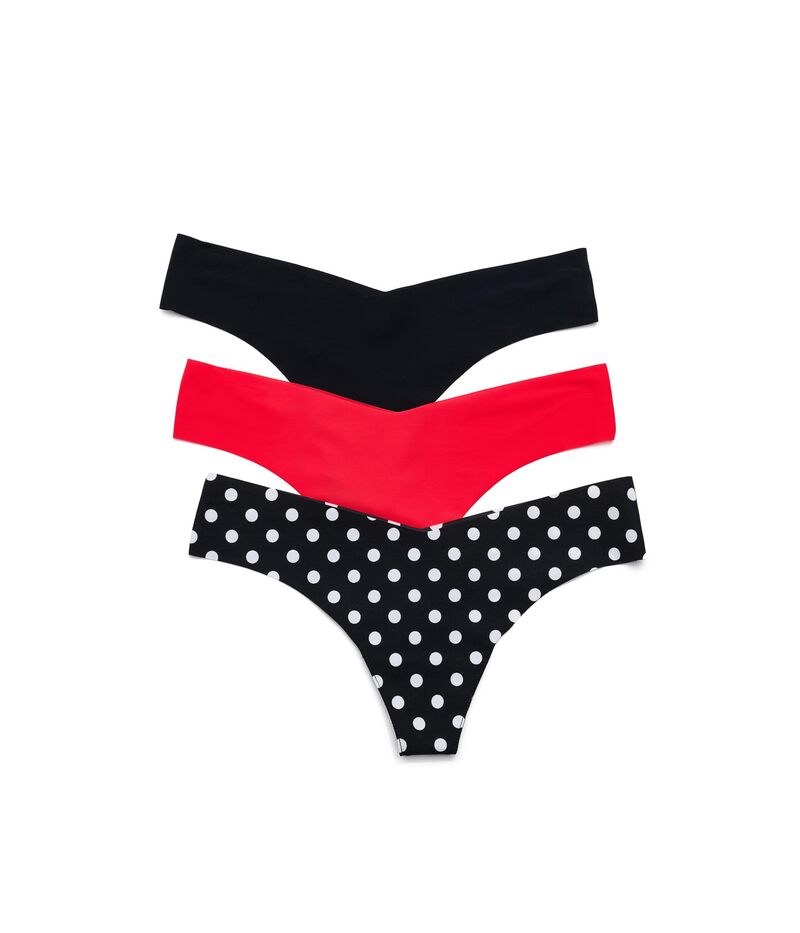 コマンドー レディース アンダーウェア パンツ Commando Classic Thong - 3 Pack Multi Pack マルチカラー