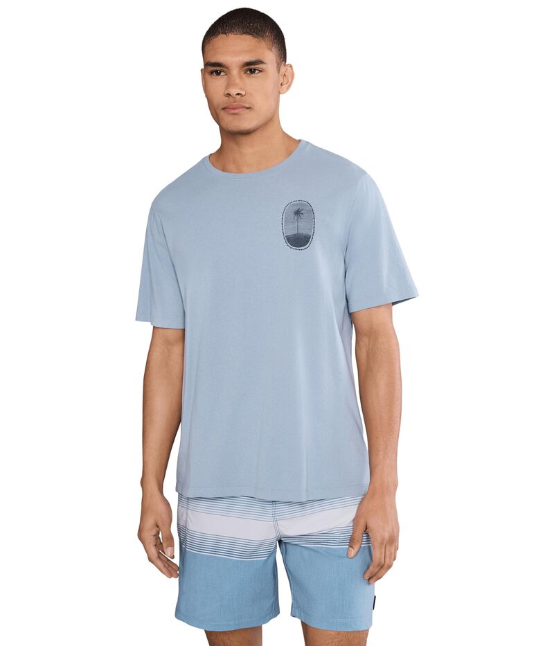 ハーレー メンズ トップス シャツ Hurley Seclusion Short Sleeve Worker Blue ブルー