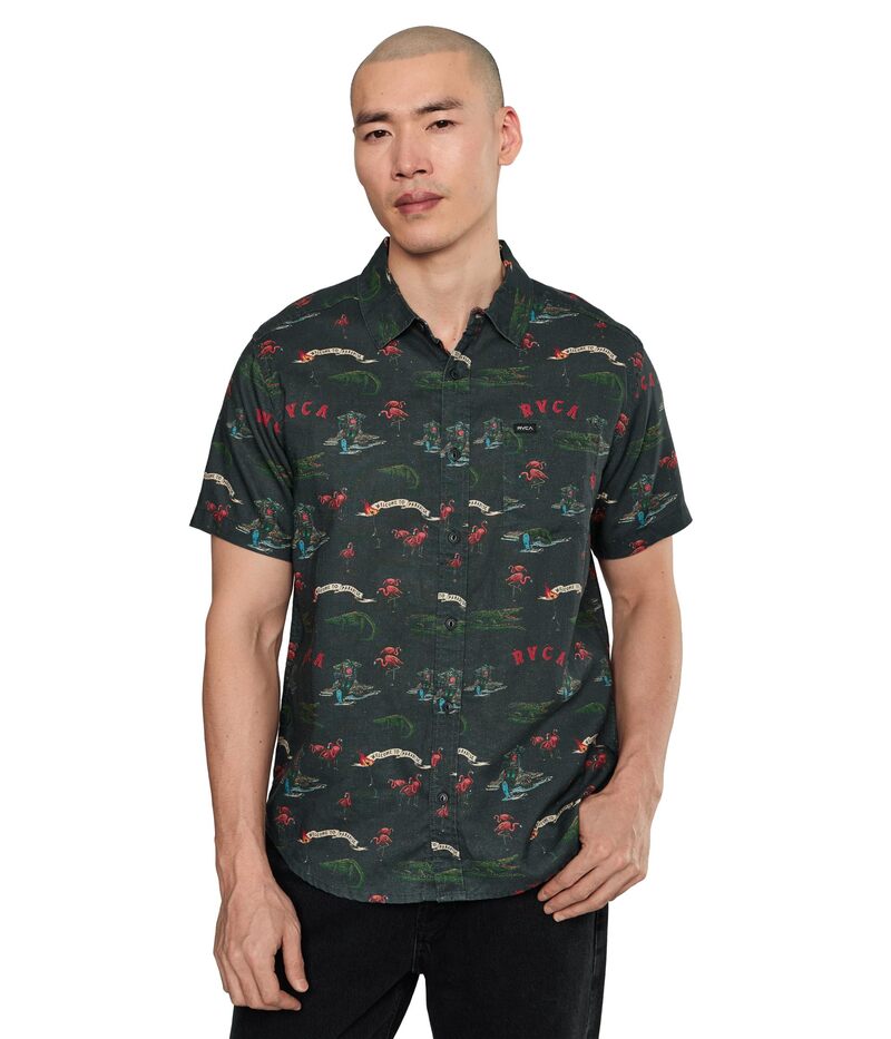 ルーカ メンズ トップス シャツ RVCA Reception Short Sleeve Multi マルチカラー