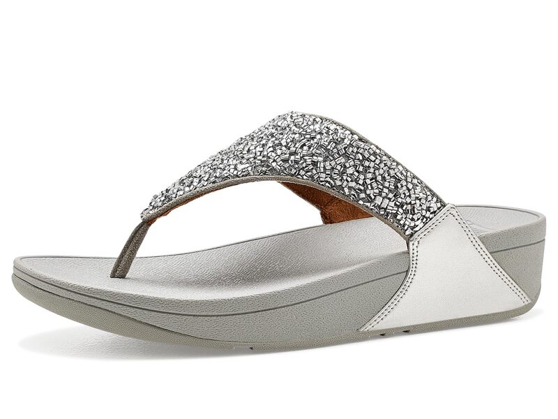 フィットフロップ レディース シューズ サンダル FitFlop Lulu Shimmerfoil Toe-Thongsilver シルバー