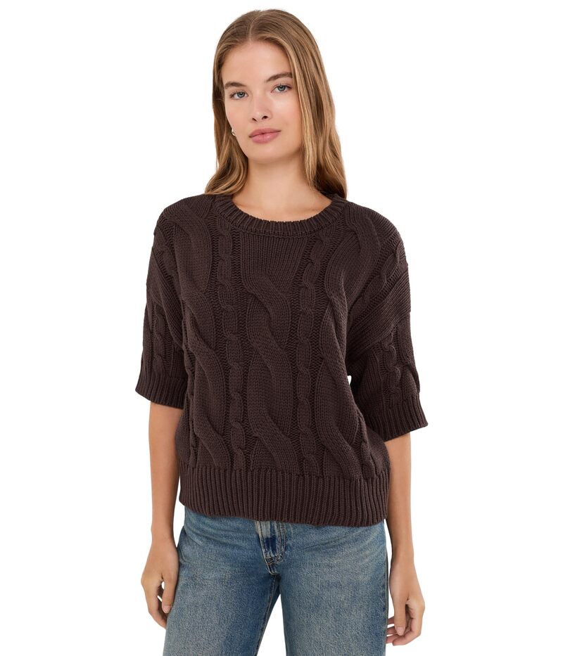 スプレンディット レディース アウター ニット・セーター Splendid Rhiannon Sweater Java