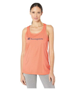 チャンピオン レディース シャツ トップス Reversible Mesh Tank Top - 549666 Groovy Papaya