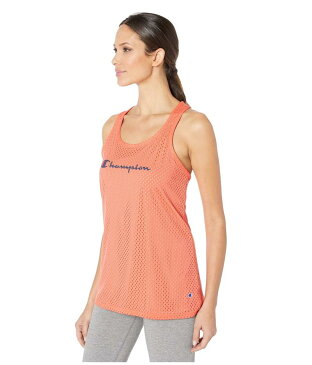 チャンピオン レディース シャツ トップス Reversible Mesh Tank Top - 549666 Groovy Papaya