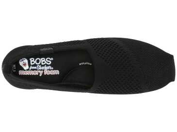 スケッチャーズ レディース スリッポン・ローファー シューズ Bobs Plush - Dreamers Dance Black/Black