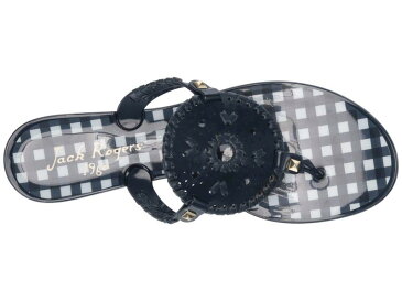 ジャックロジャース レディース サンダル シューズ Gingham Georgica Jelly Midnight/White