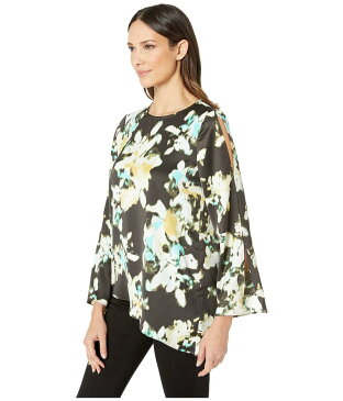 ケネスコール レディース シャツ トップス Bell Sleeve Asymmetric Blouse Urban Bouquet