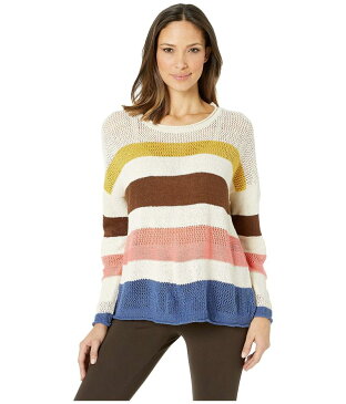 アメリカンローズ レディース ニット・セーター アウター Laurel Striped Sweater Natural/Multi