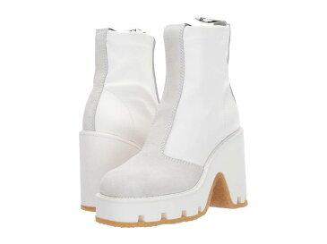 マルタンマルジェラ レディース ブーツ・レインブーツ シューズ Color Block Logo Boot Blanc De Blanc/Bright White