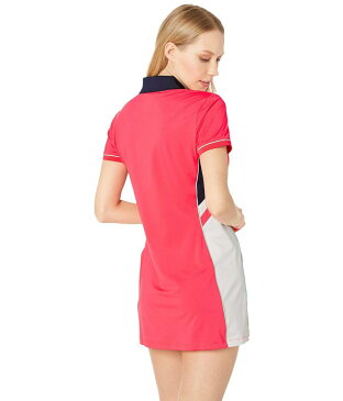 フィラ レディース ワンピース トップス Heritage Tennis Polo Dress Diva Pink/White/Navy/Mint