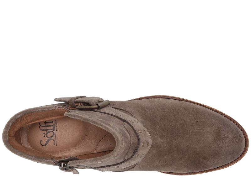 ソフト レディース ブーツ・レインブーツ シューズ Allene Dark Taupe Oiled Cow Suede