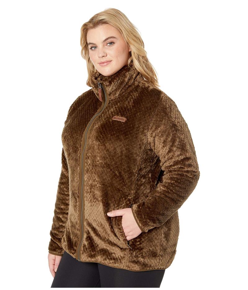 コロンビア レディース コート アウター Plus Size Fire Side¢ II Sherpa Full Zip Olive Green