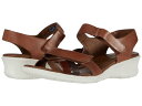 エコー レディース ヒール シューズ Felicia Ankle Strap Sandal Brandy/Coffee/Mahogany Calf Leather/Cow Leather/Cow Nubuck