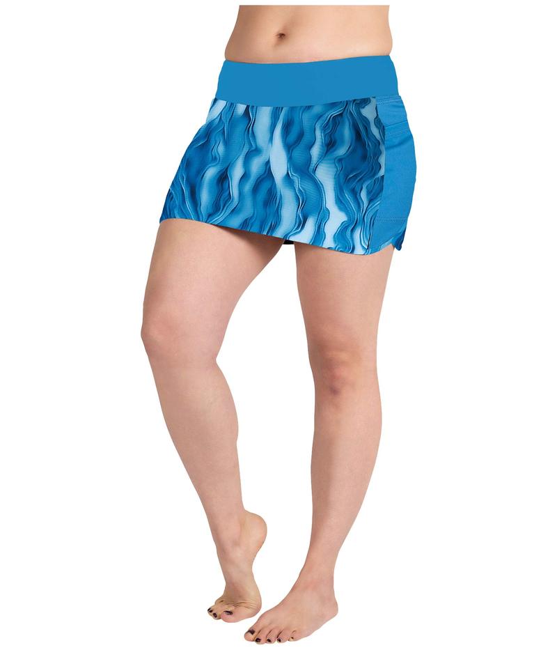 スカートスポーツ レディース ボトムスのみ 水着 Swim Skirt Lagoon Print