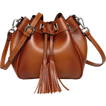 ビンセンゾレザー メンズ ボディバッグ・ウエストポーチ バッグ Jolie Mini Bucket Bag Brown