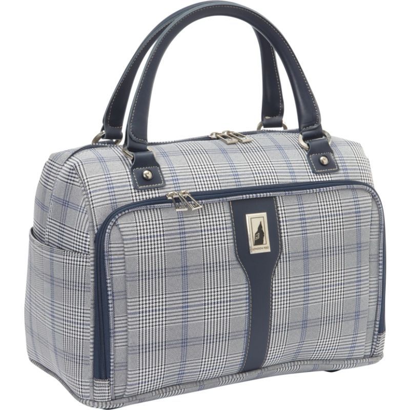 ロンドンフォグ メンズ スーツケース バッグ Knightsbridge Hyperlight 17 Cabin Bag Grey/Navy Plaid