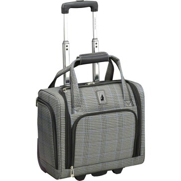 ロンドンフォグ メンズ スーツケース バッグ Knightsbridge II 2-Wheel Under the Seat Bag Grey Sapphire Plaid