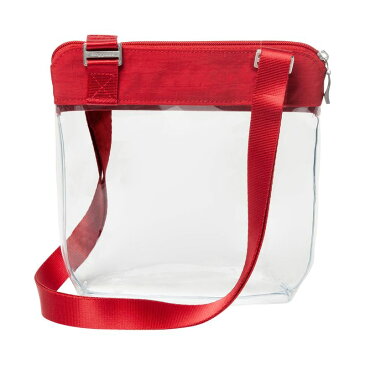 バッガリーニ メンズ ボディバッグ・ウエストポーチ バッグ Stadium Clear Pocket Crossbody Red