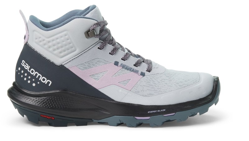 【送料無料】 サロモン レディース ブーツ レインブーツ ハイキングシューズ シューズ OUTpulse Mid GORE-TEX Hiking Boots - Women 039 s ARCTIC ICE/INDIA INK/ORCHID