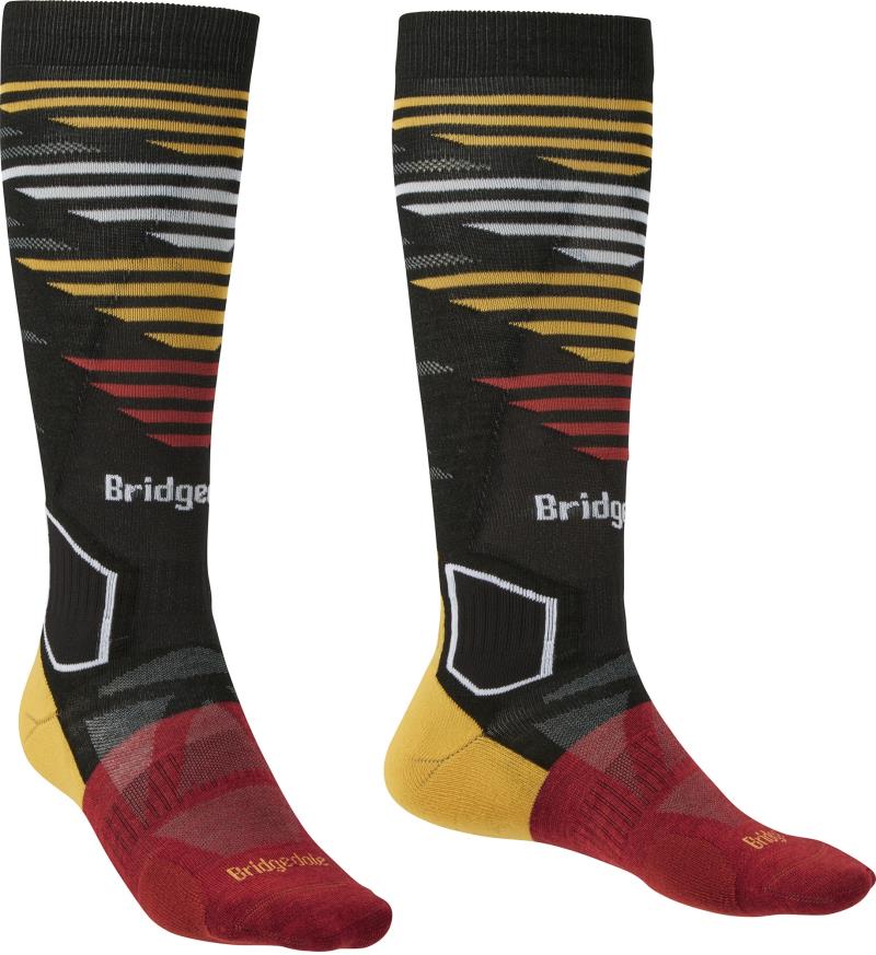 【送料無料】 ブリッジデール メンズ 靴下 アンダーウェア Ski Lightweight Socks - Men's GRAPHITE/RED