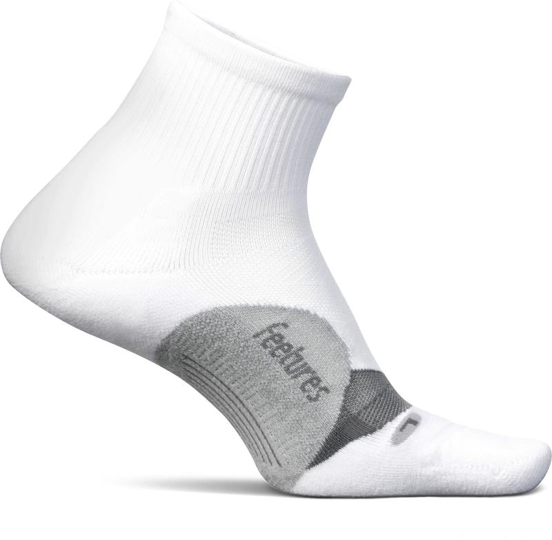 【送料無料】 フィーチャー メンズ 靴下 アンダーウェア Elite Light Cushion Quarter Socks WHITE