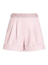 【送料無料】 バルマン レディース カジュアルパンツ ボトムス Leather Shorts powdery pink