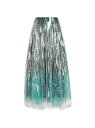 【送料無料】 ブランドン・マクスウェル レディース スカート ボトムス Ombre Fringe Maxi Skirt deep green turquoise