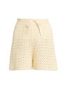 【送料無料】 ジル・サンダー レディース ハーフパンツ・ショーツ ボトムス Crocheted Drawstring Shorts ivory