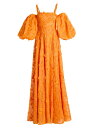 【送料無料】 アーデム レディース ワンピース トップス Embroidered & Draped-Sleeve Dress clementine