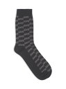 【送料無料】 バレンシアガ メンズ 靴下 アンダーウェア BB Monogram Socks black grey