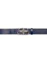 バレンシアガ 【送料無料】 バレンシアガ メンズ ベルト アクセサリー BB Large Belt navy blue