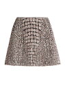 【送料無料】 アライア レディース スカート ボトムス Snake Jacquard Miniskirt black brown